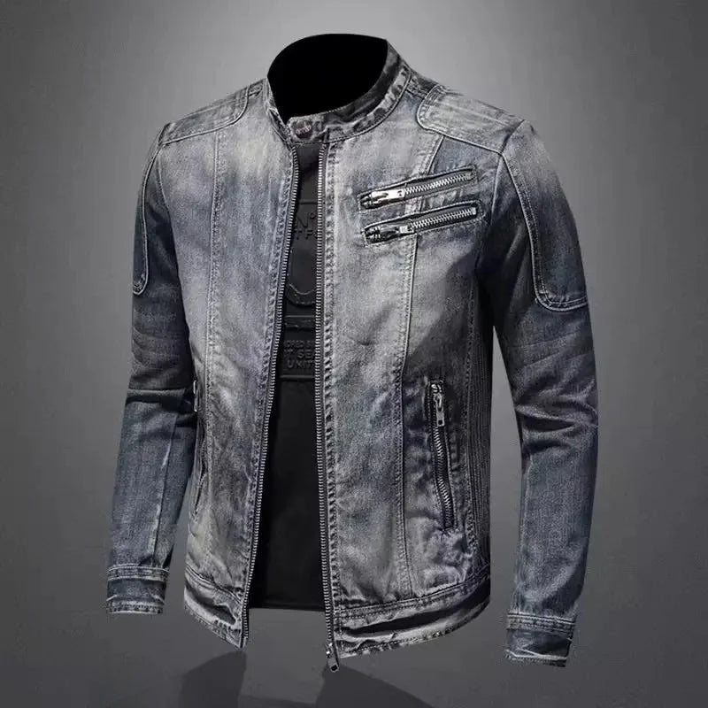 BRUNO | Giacca Denim Biker