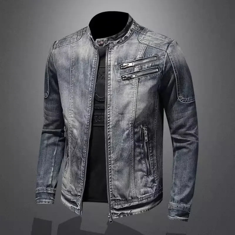 BRUNO | Giacca Denim Biker