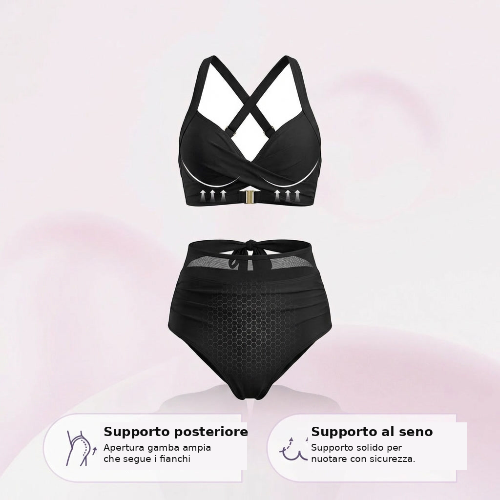 SABINE | BIKINI A VITA ALTA 2 IN 1 CON EFFETTO CONTENITIVO