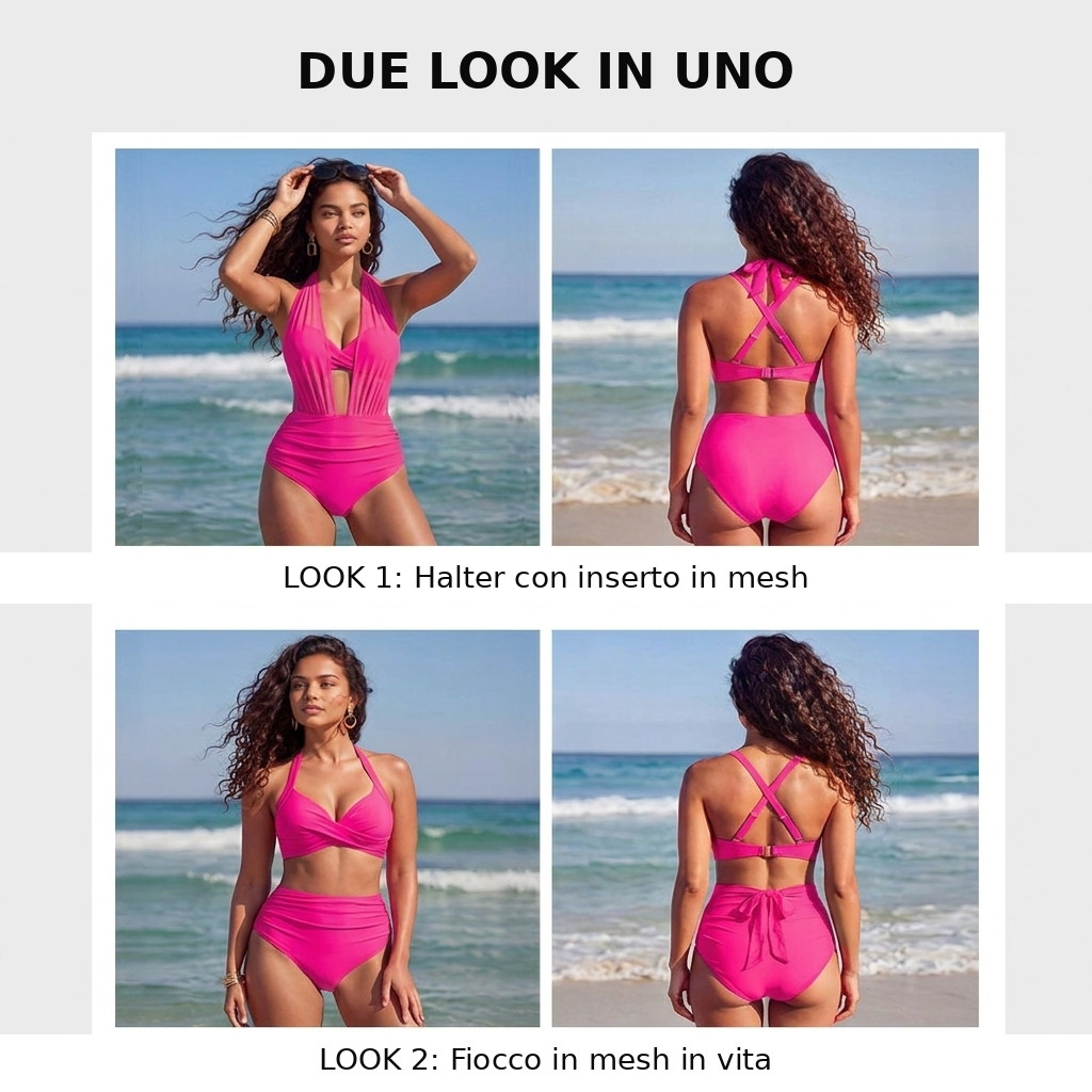 SABINE | BIKINI A VITA ALTA 2 IN 1 CON EFFETTO CONTENITIVO