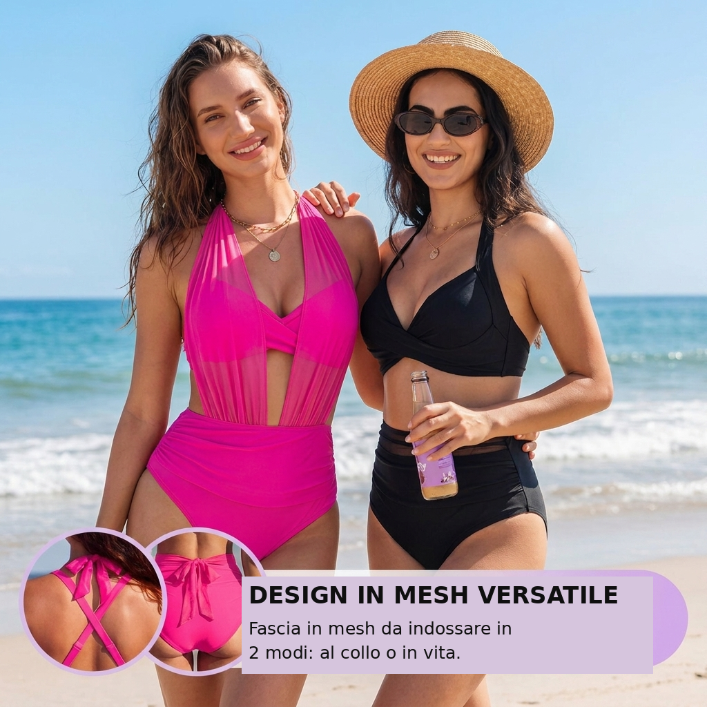 SABINE | BIKINI A VITA ALTA 2 IN 1 CON EFFETTO CONTENITIVO