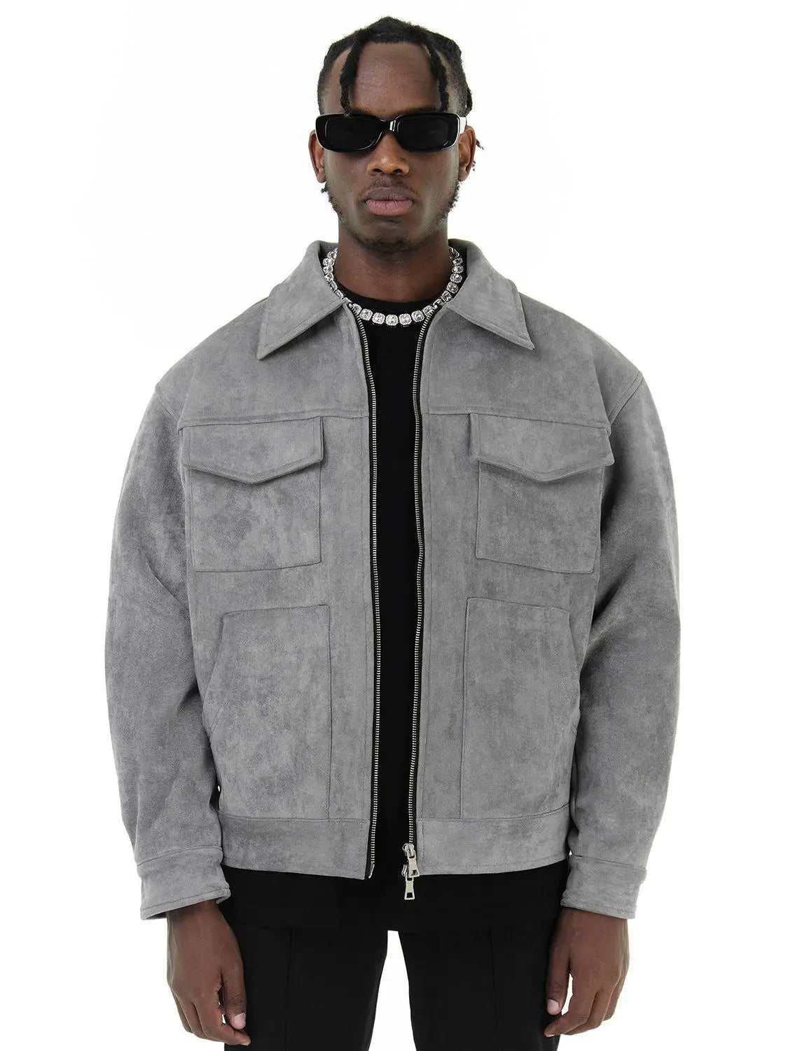 RENZO | Giacca Oversize in Camoscio