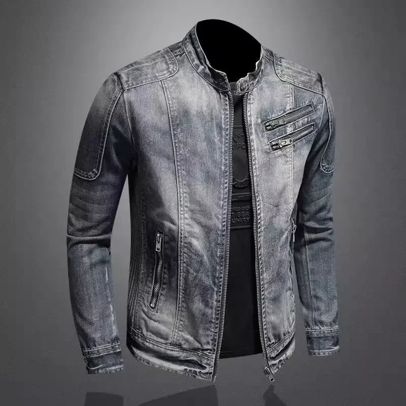 BRUNO | Giacca Denim Biker