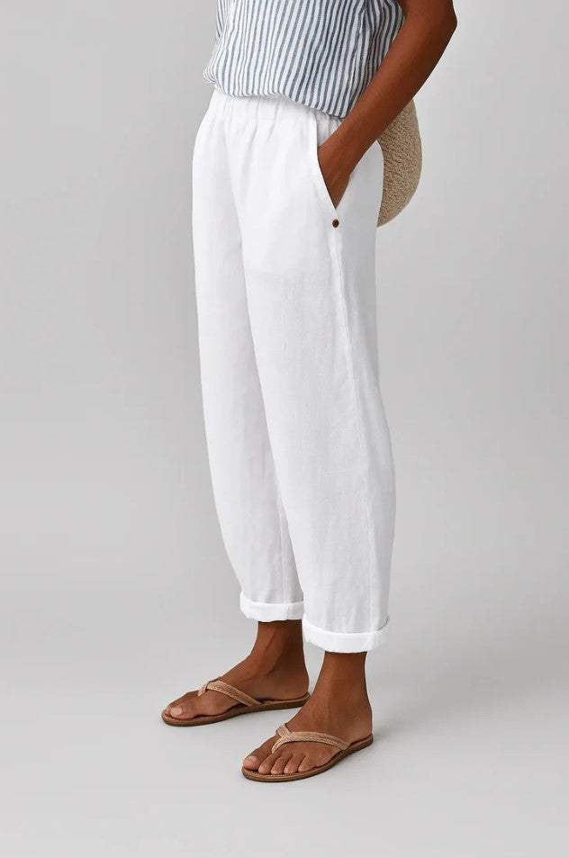 Pantaloni Romina™ in Lino-Cotone Senza Tempo