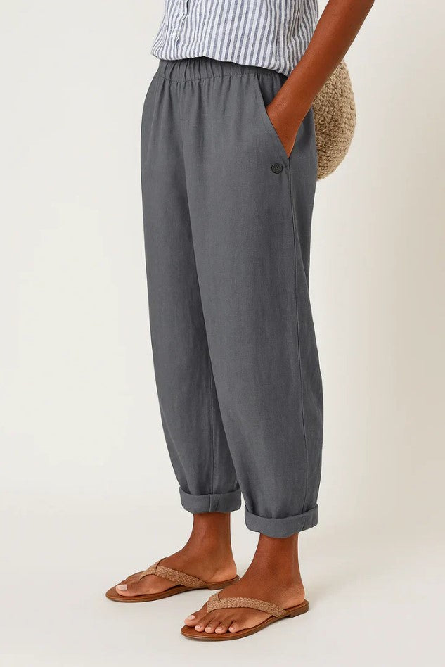 Pantaloni Romina™ in Lino-Cotone Senza Tempo