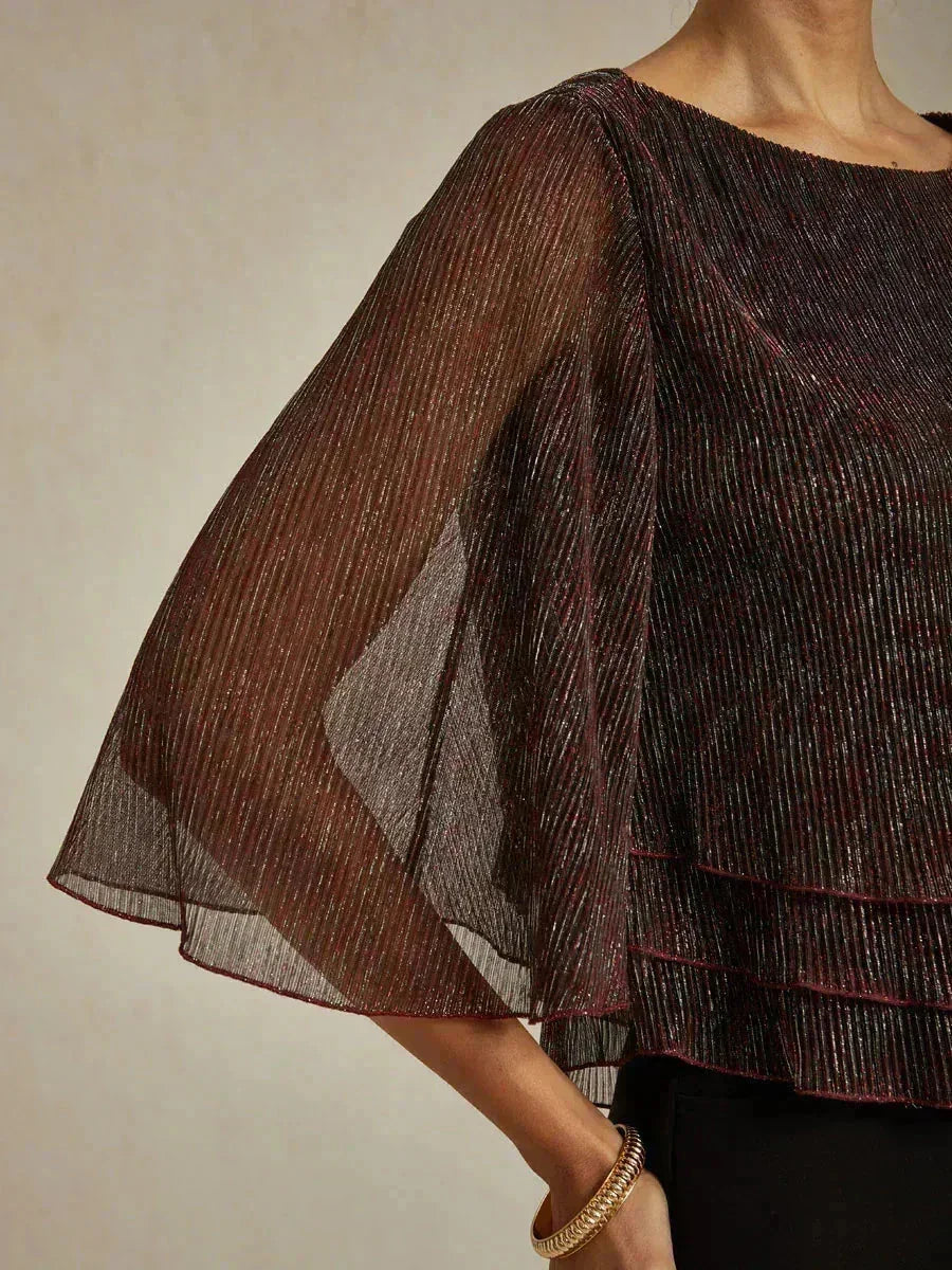 METALLIC SHIMMER BLOUSE
