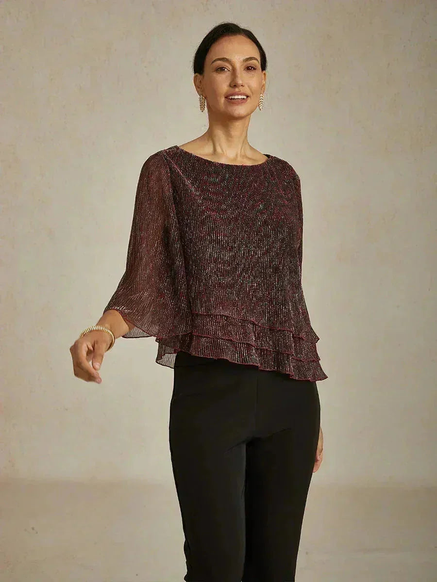 METALLIC SHIMMER BLOUSE