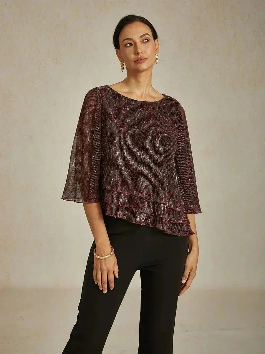 METALLIC SHIMMER BLOUSE