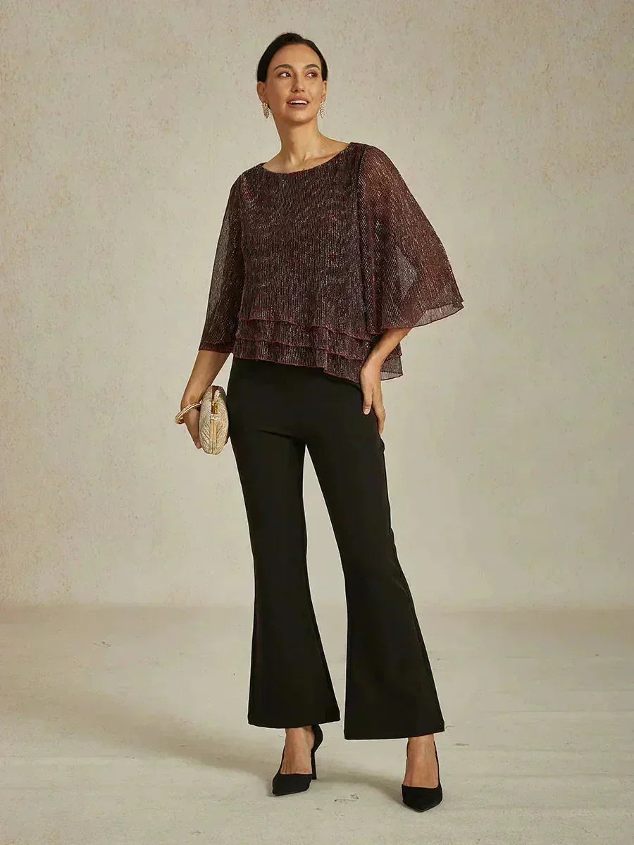 METALLIC SHIMMER BLOUSE