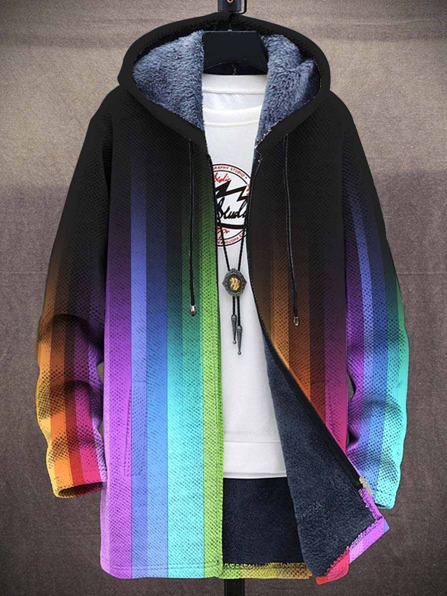 ASSUNTA™ | Cardigan con Cappuccio Fantasia Arcobaleno
