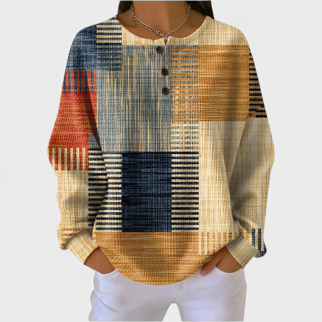 CATERINA™ | Maglione Patchwork Multicolore