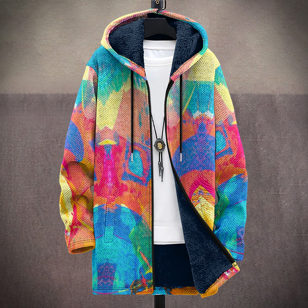 BRUNELLA™ | Cardigan con Cappuccio Multicolore