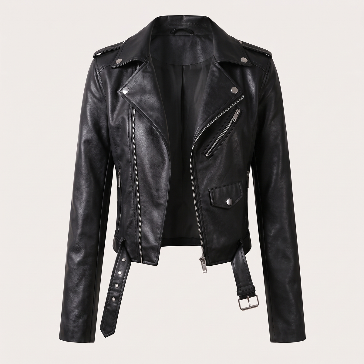 LUCILLA™ | Giacca Biker Corta con Cintura