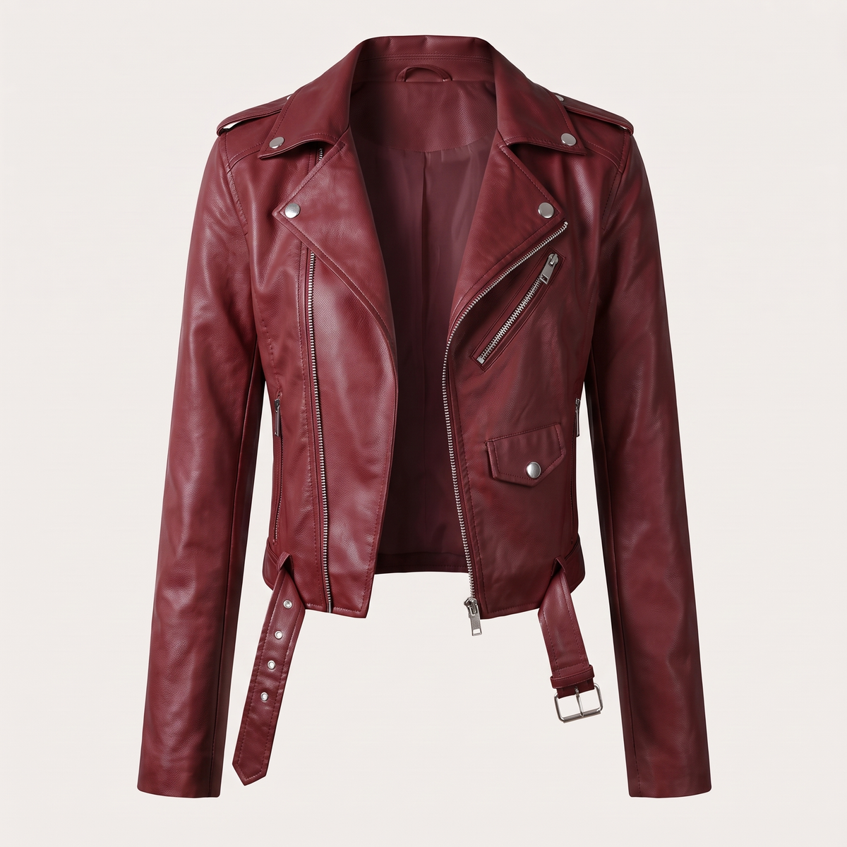 LUCILLA™ | Giacca Biker Corta con Cintura