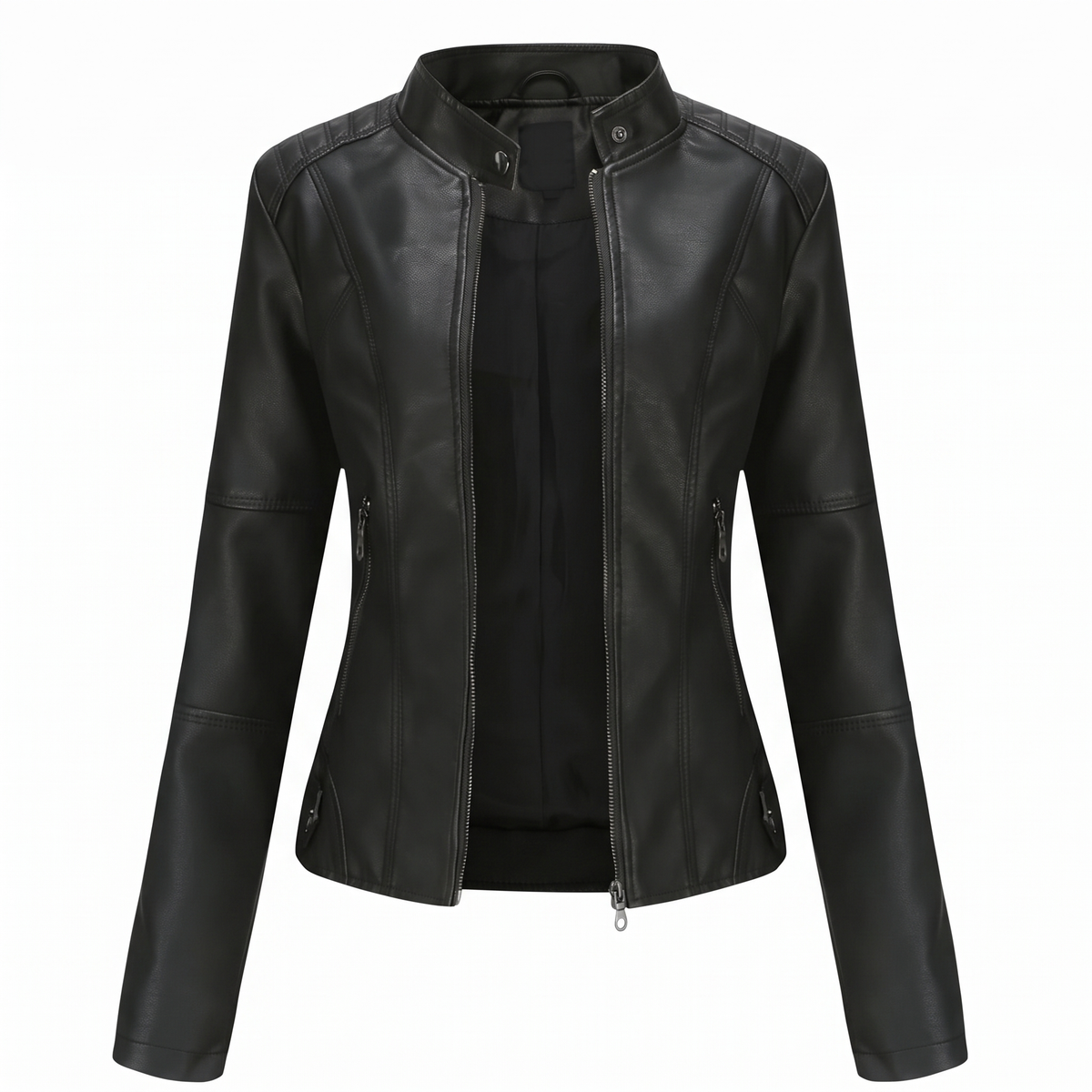 MIRANDA™ | Giacca Biker Slim con Collo alla Coreana