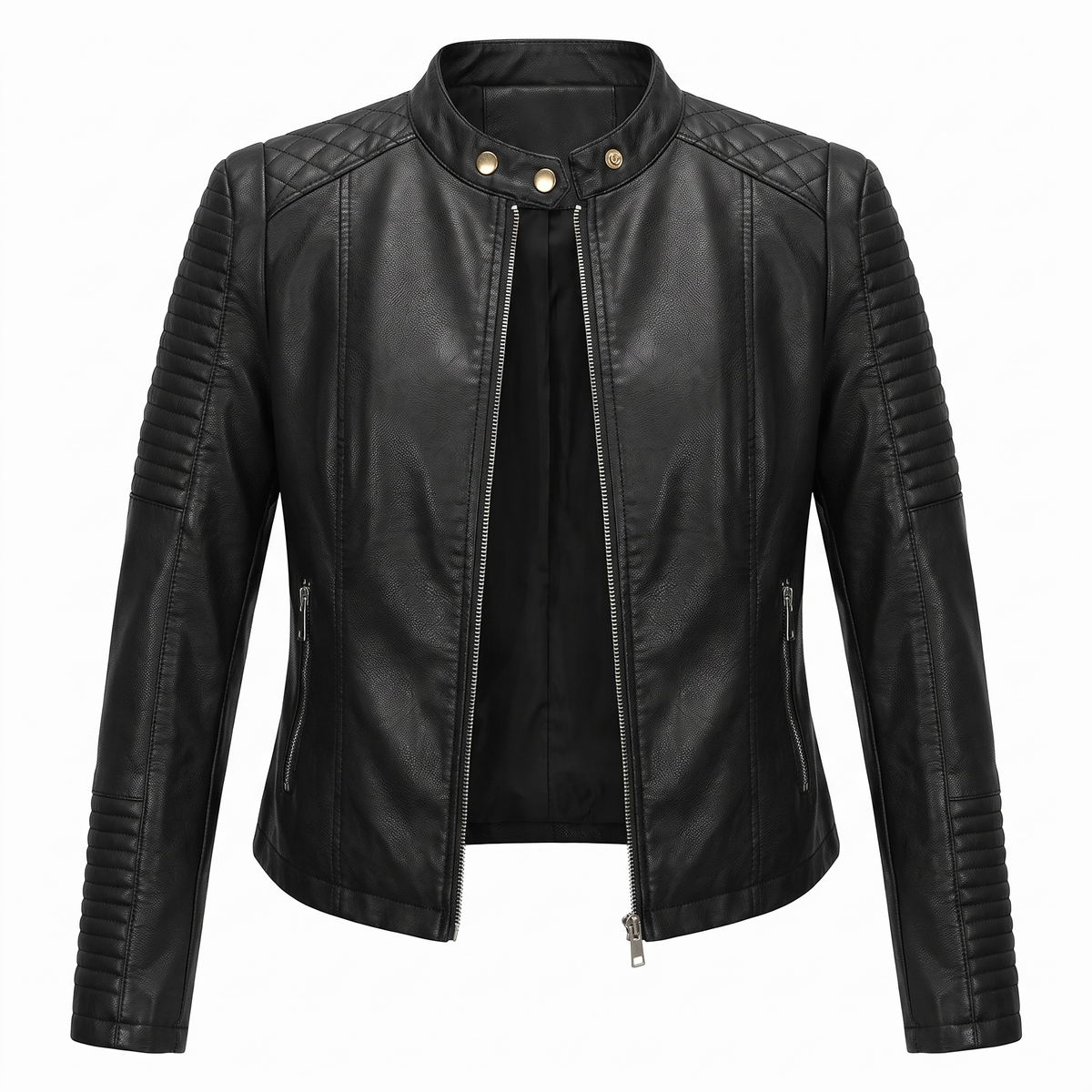 DANIELA™ | Giacca Biker Corta con Zip Frontale