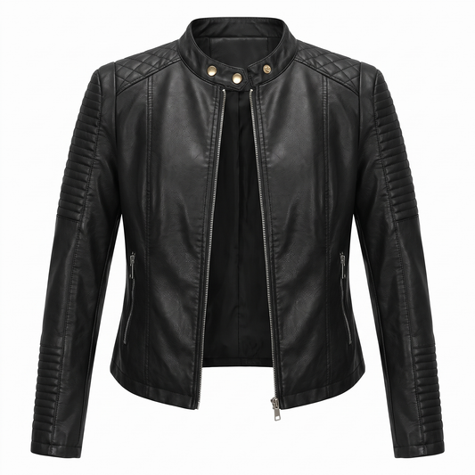DANIELA™ | Giacca Biker Corta con Zip Frontale