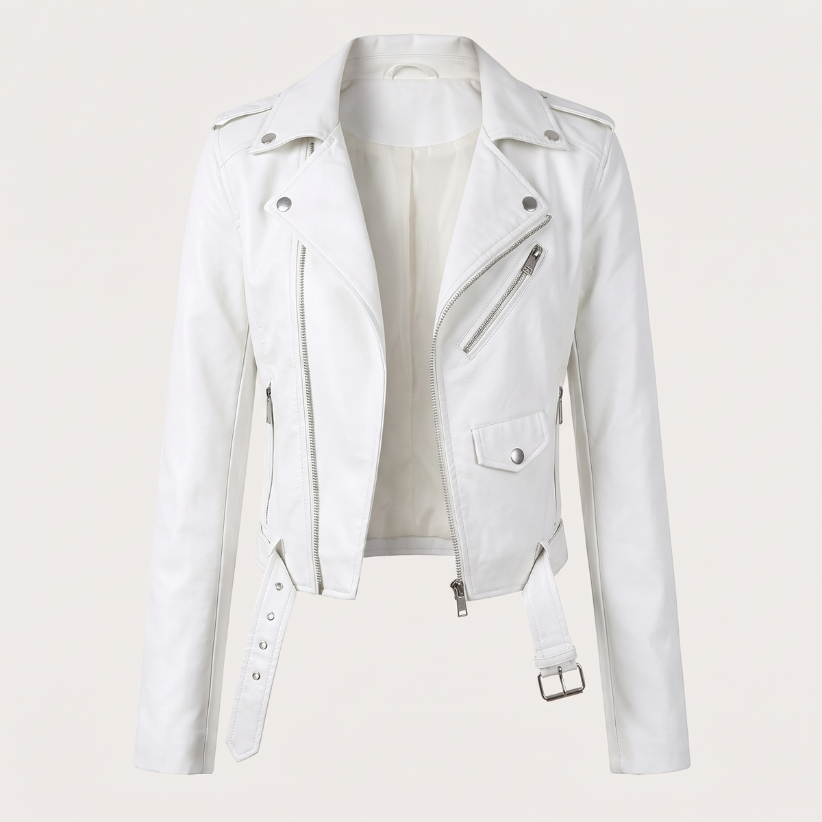 LUCILLA™ | Giacca Biker Corta con Cintura