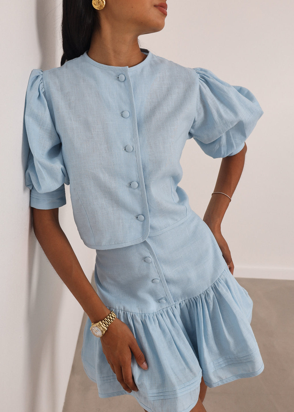BLUSA LANEY™ | Azul Pastel