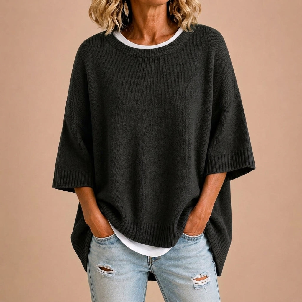 STEFANIA | Poncho in Maglia