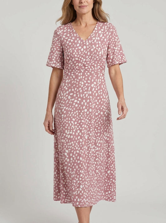 FIORELLA™ | Abito Midi a Pois con Tasche