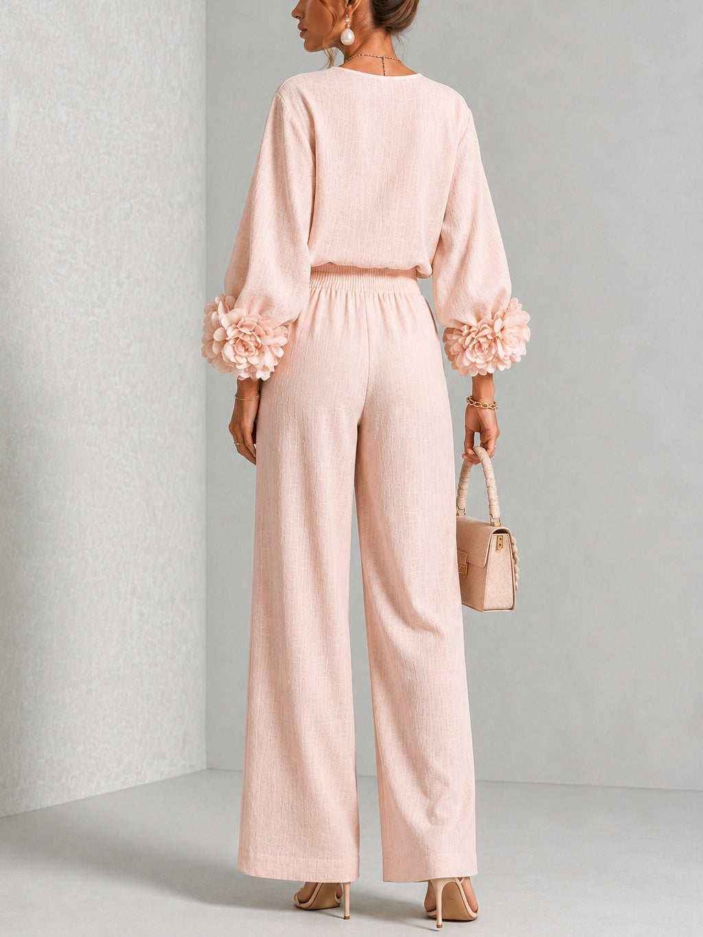 LILIANA™ | Completo 2 Pezzi con Polsini Floreali
