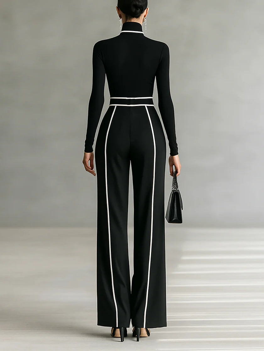 GIOVANNA™ | Completo Due Pezzi con Collo Alto e Pantalone Ampio