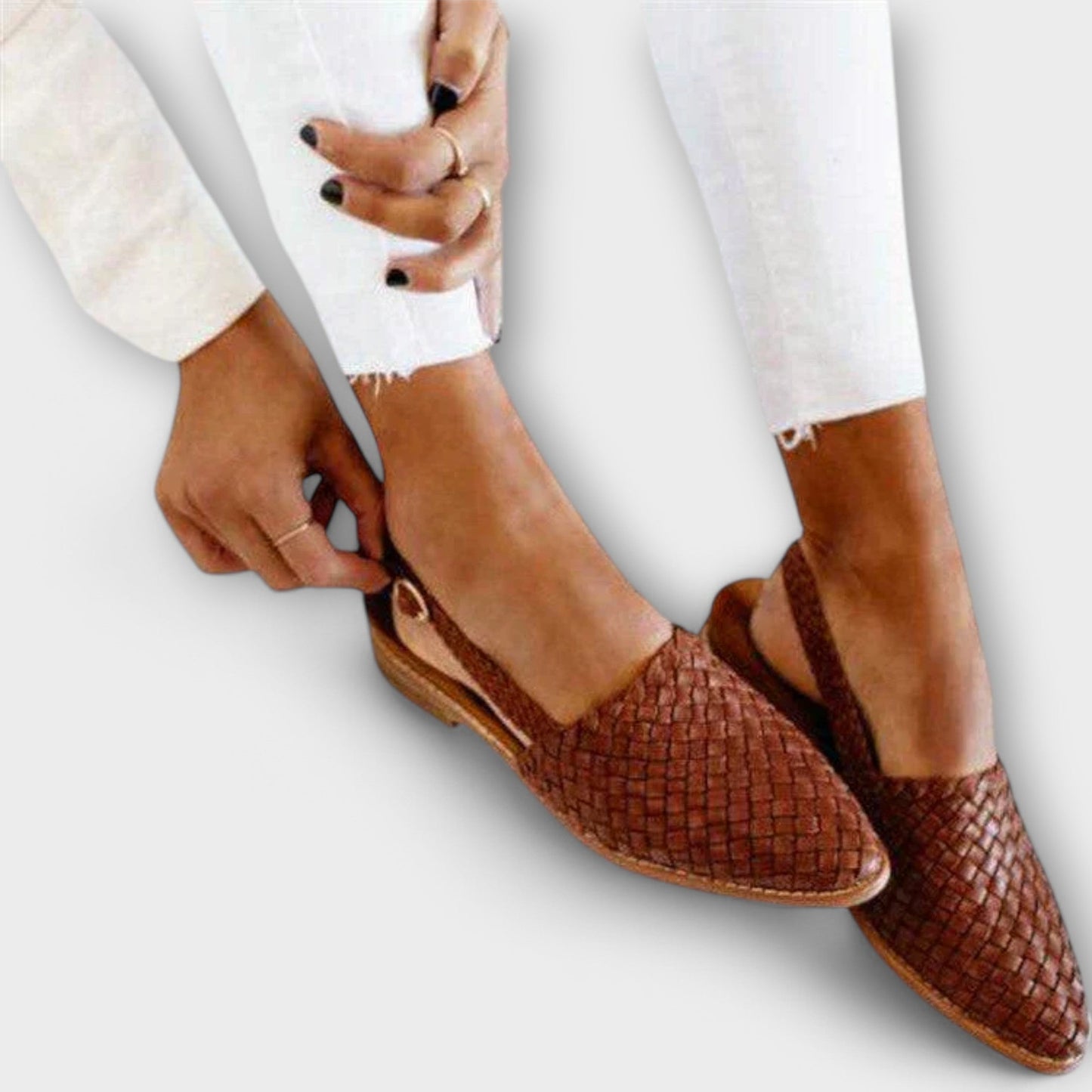 GIULIA™ | Mocassino slingback intrecciato