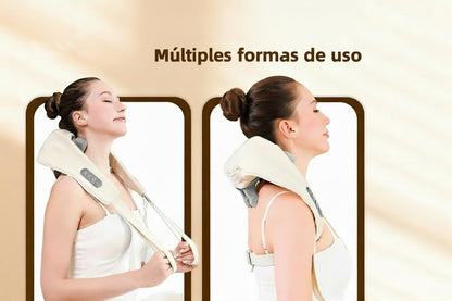 26W Brushless Motor Neck and Shoulder Massager Wireless Shoulder and Back Kneading Massage Shawl Neck Masajeador