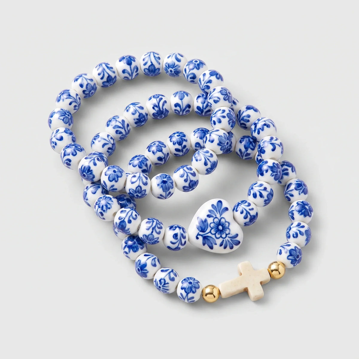 Set di 3 Bracciali in Ceramica di Maiolica