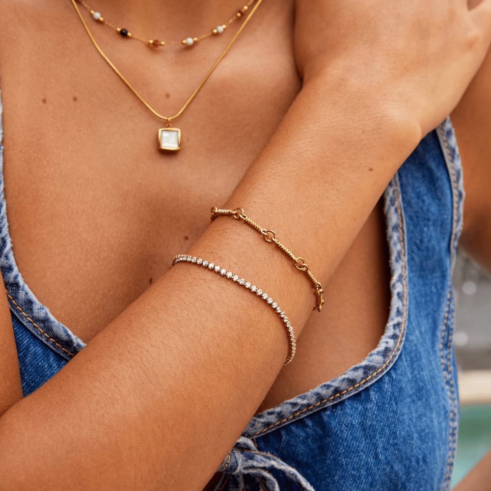PULSERA CRISTAL DORÉ™