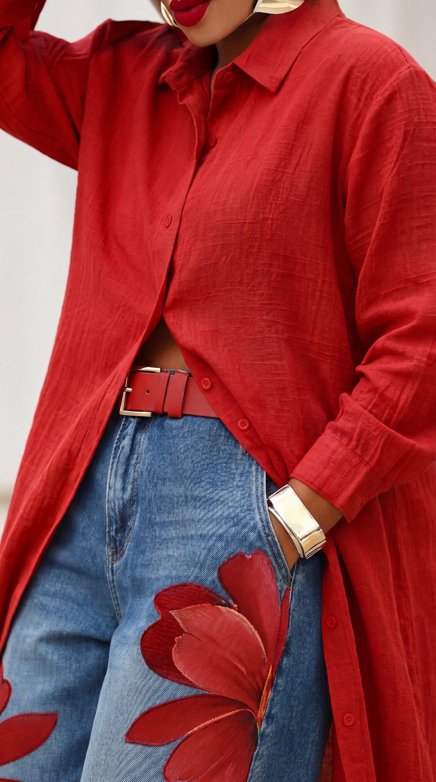 FIRENZE™ | Wide Jeans + FREE Shirt