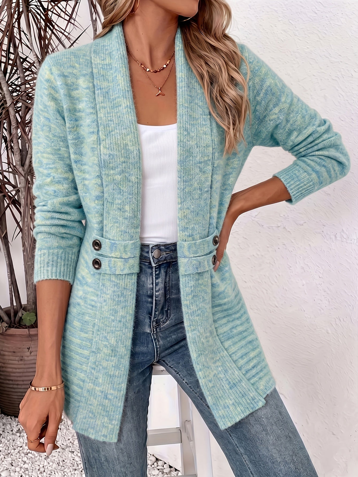 ROSSELLA™ | Cardigan Aperto con Vita Sagomata