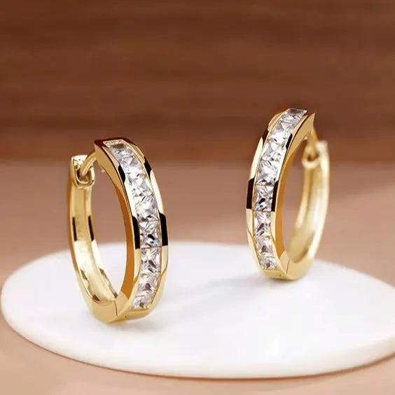 PAOLINA | Cerchi Chic in Oro e Cristallo
