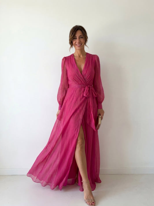 ELEONORA BERNARDI™ | Abito Lungo in Chiffon