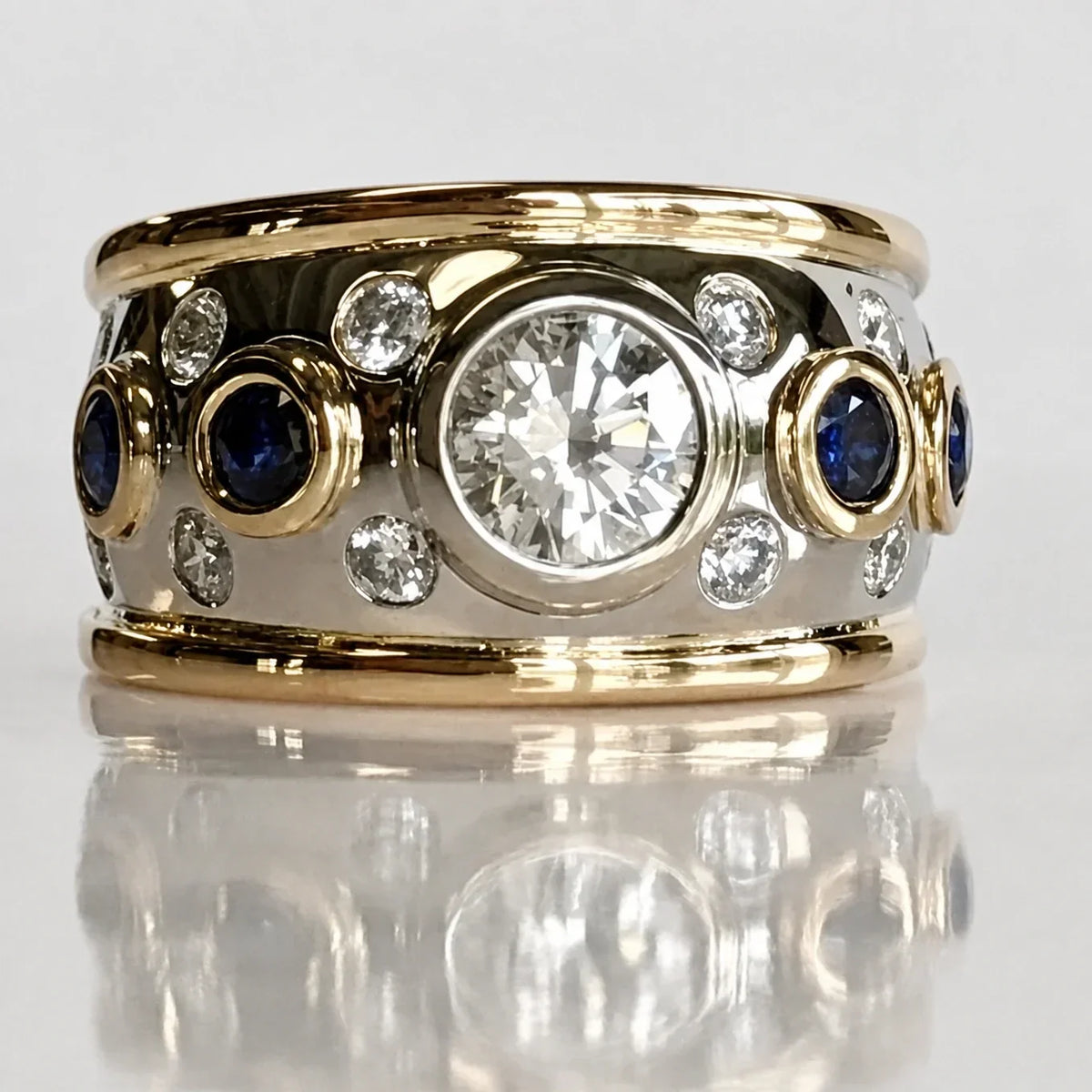 FLAVIA | Anello Vintage con Zirconi Incastonati