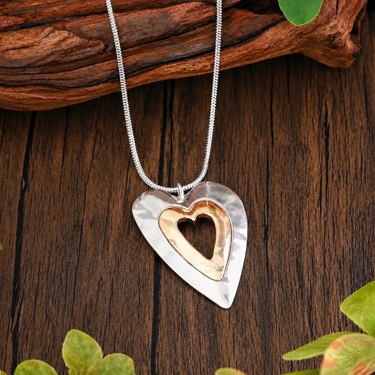 MADDALENA | Collana Bicolore con Cuore