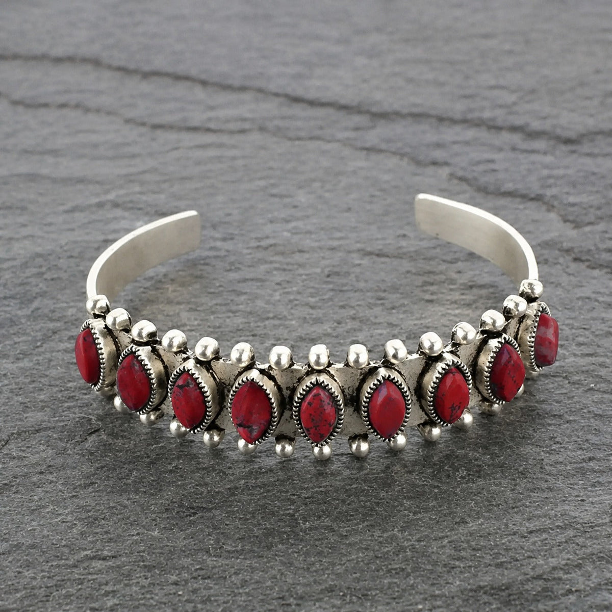 LUISA | Bracciale Argentato con Pietre