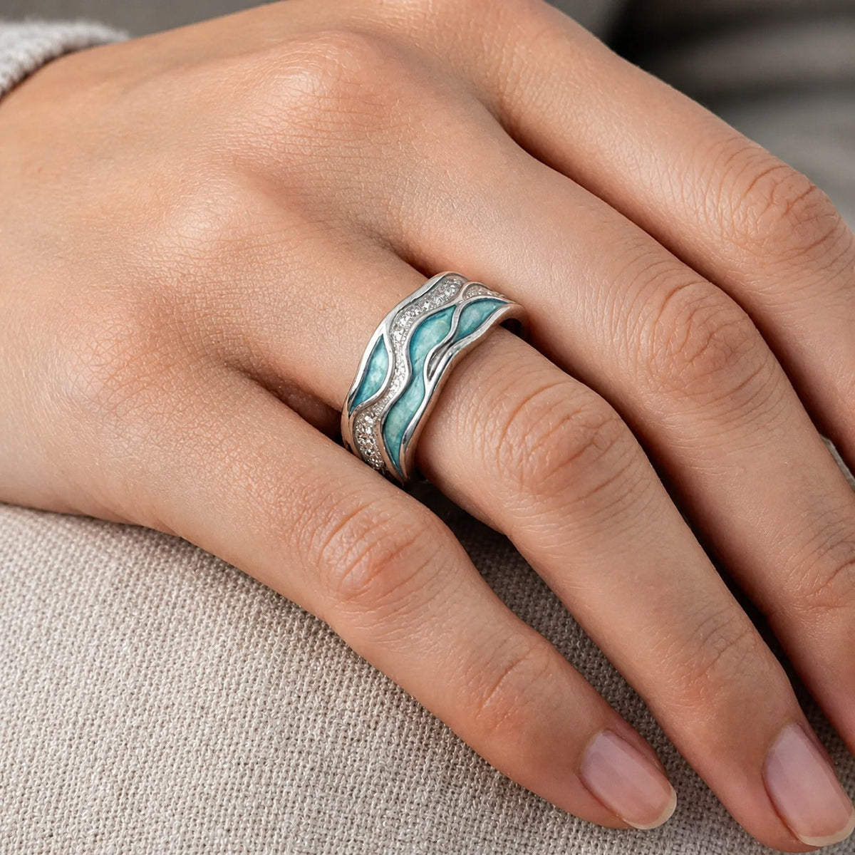 ISABELLA | Anello con Pietra Turchese