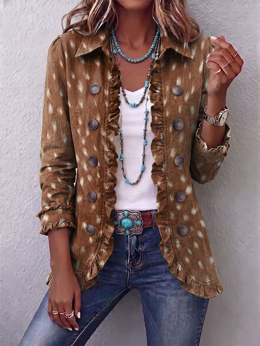 TIZIANA™ | Giacca Animalier con Volant