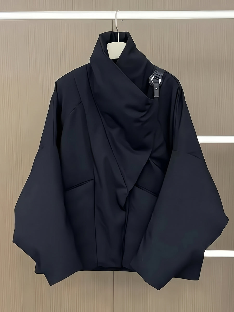ELOWEN™ | Giacca Imbottita con Collo Drappeggiato