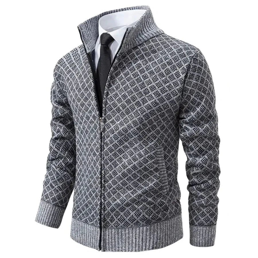 MASSIMO | Maglione con Zip e Collo Alto