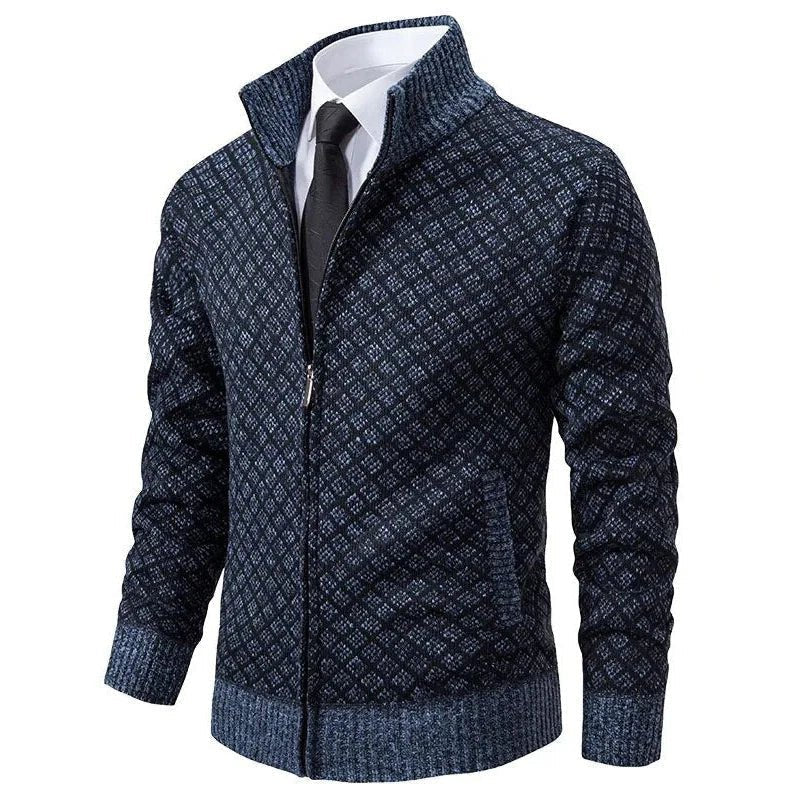 MASSIMO | Maglione con Zip e Collo Alto