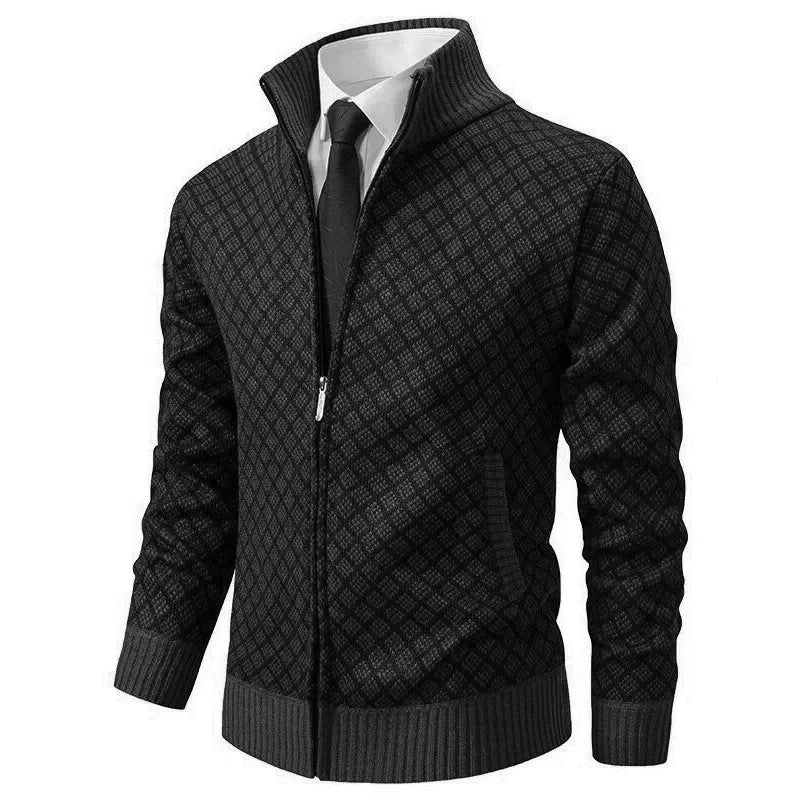 MASSIMO | Maglione con Zip e Collo Alto