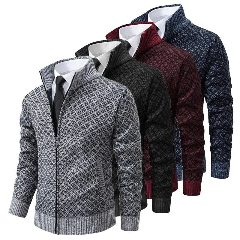 MASSIMO | Maglione con Zip e Collo Alto