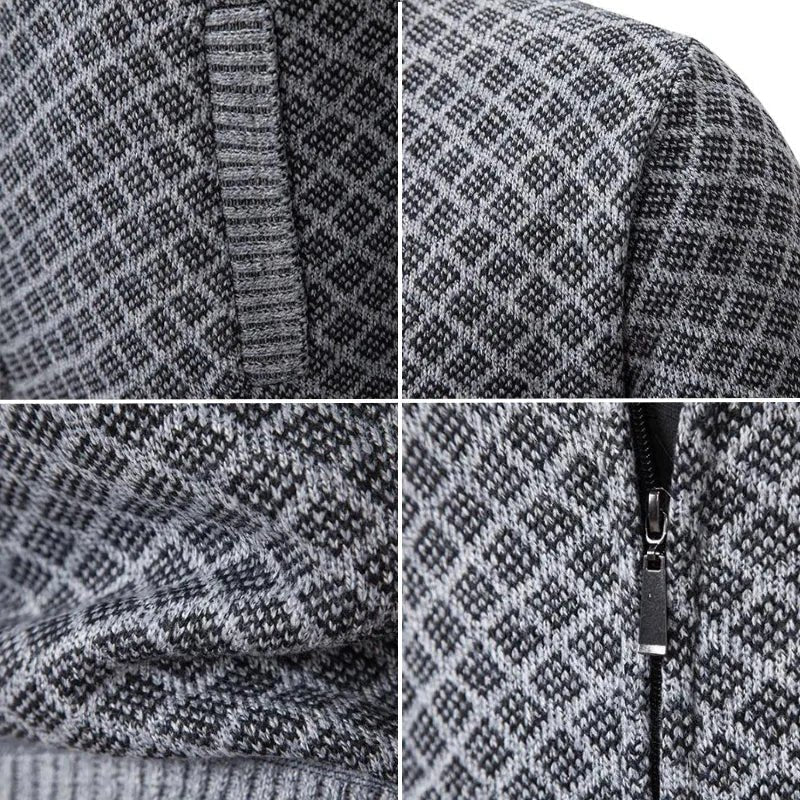 MASSIMO | Maglione con Zip e Collo Alto