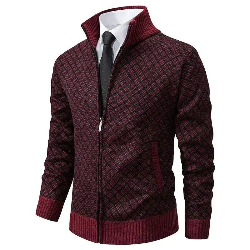 MASSIMO | Maglione con Zip e Collo Alto
