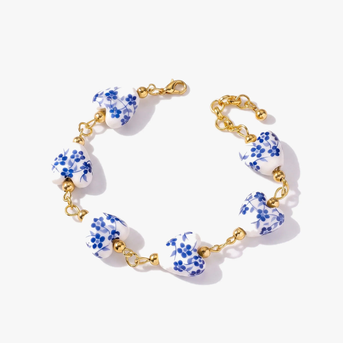 Bracciale Cuori in Ceramica di Maiolica