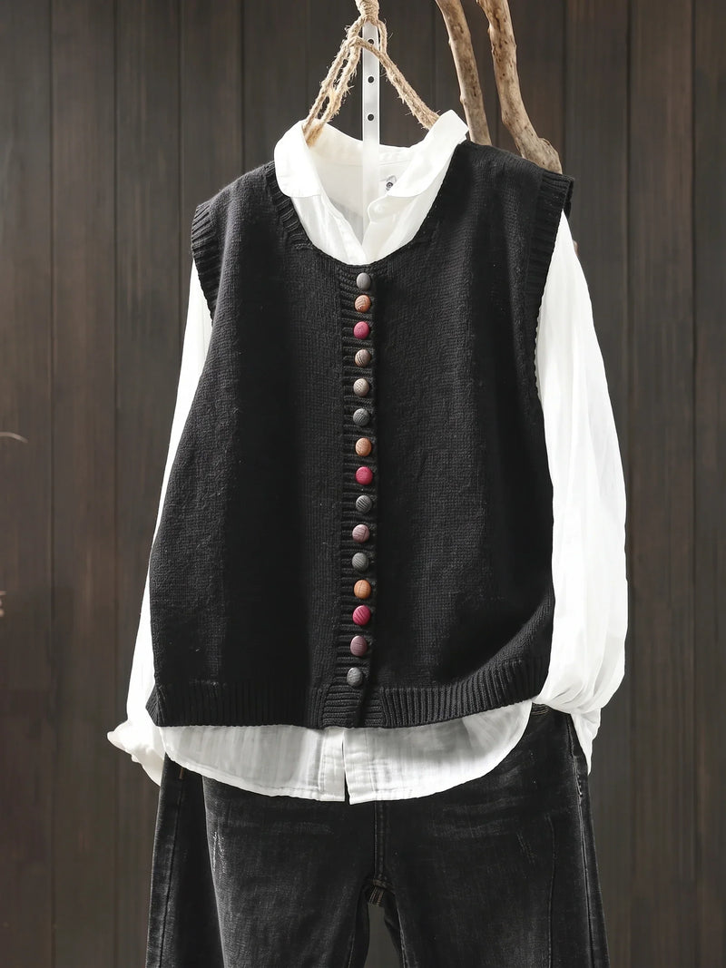 ROMANA™ | Gilet in Maglia Eleganza Quotidiana