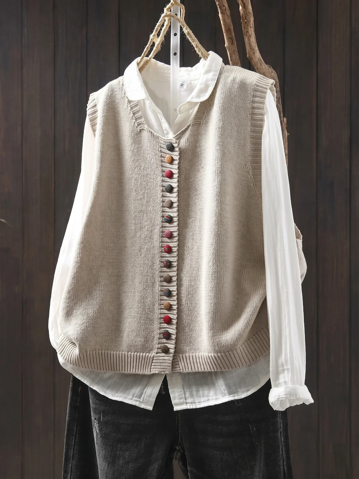 ROMANA™ | Gilet in Maglia Eleganza Quotidiana